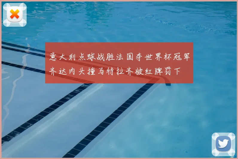 意大利点球战胜法国夺世界杯冠军齐达内头撞马特拉齐被红牌罚下